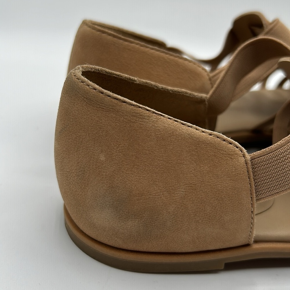 Eileen Fisher Tan Woman's‎ Rato Gladiator Nubuck Leather Sandals Size 8 New! - Picture 6 of 7